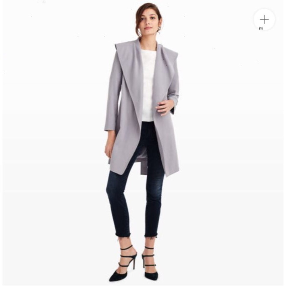 ❗️SOLD❗️Club Monaco Hanne Trench Coat Shadow Grey - Picture 3 of 7
